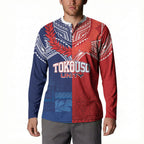 TokoUso Tonga Samoa Brothers Forever Custom Button Sweatshirt Ulafala and Heilala Unity