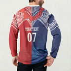 TokoUso Tonga Samoa Brothers Forever Custom Button Sweatshirt Ulafala and Heilala Unity