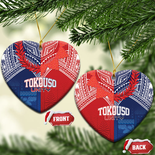 TokoUso Tonga Samoa Brothers Forever Ceramic Ornament Ulafala and Heilala Unity