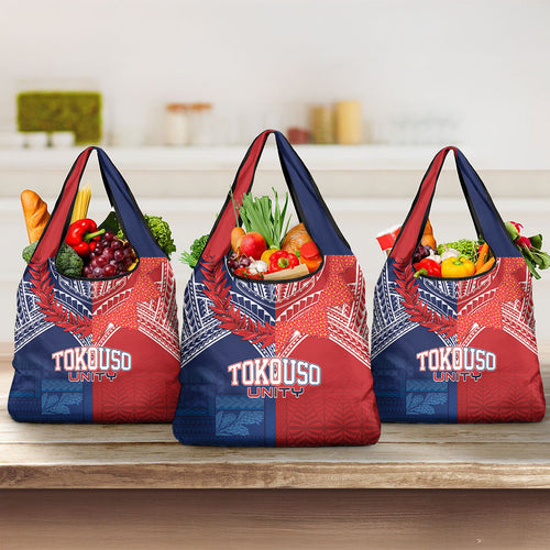TokoUso Tonga Samoa Brothers Forever Grocery Bag Ulafala and Heilala Unity
