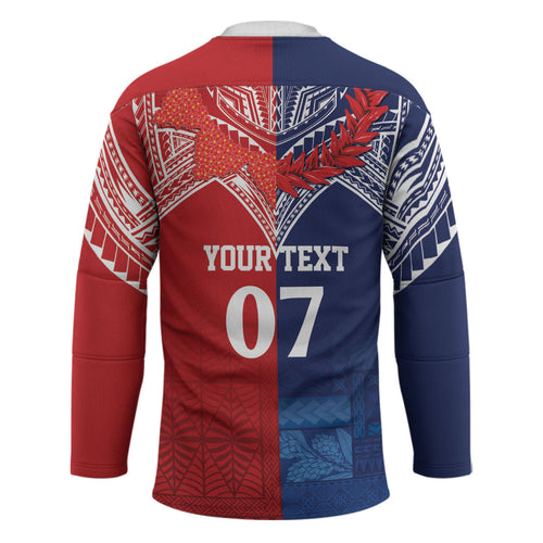 TokoUso Tonga Samoa Brothers Forever Custom Hockey Jersey Ulafala and Heilala Unity