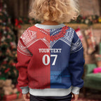 TokoUso Tonga Samoa Brothers Forever Custom Kid Ugly Christmas Sweater Ulafala and Heilala Unity