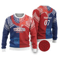 TokoUso Tonga Samoa Brothers Forever Custom Ugly Christmas Sweater Ulafala and Heilala Unity