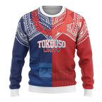 TokoUso Tonga Samoa Brothers Forever Custom Ugly Christmas Sweater Ulafala and Heilala Unity