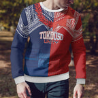 TokoUso Tonga Samoa Brothers Forever Custom Ugly Christmas Sweater Ulafala and Heilala Unity