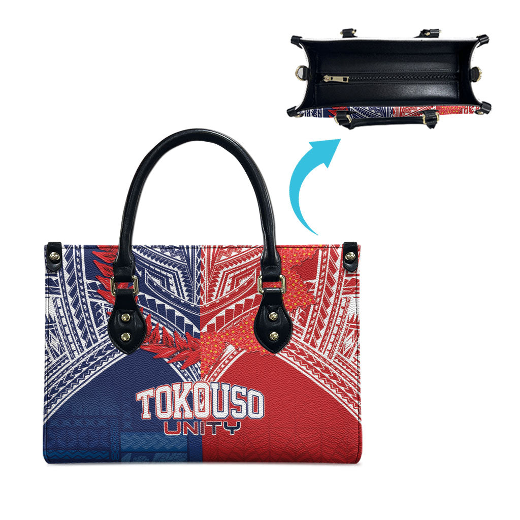 TokoUso Tonga Samoa Brothers Forever Leather Bag Ulafala and Heilala Unity