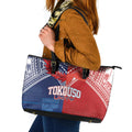 TokoUso Tonga Samoa Brothers Forever Leather Tote Bag Ulafala and Heilala Unity