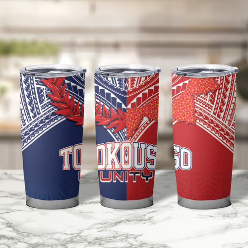 TokoUso Tonga Samoa Brothers Forever Tumbler Cup Ulafala and Heilala Unity
