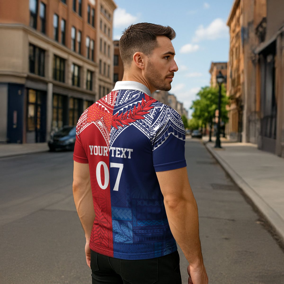 TokoUso Tonga Samoa Brothers Forever Custom Zipper Polo Shirt Ulafala and Heilala Unity