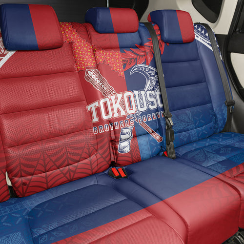 TokoUso Tonga and Samoa Back Car Seat Cover Warriors War Clubs