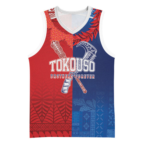 TokoUso Custom Tonga and Samoa Basketball Jersey Warriors War Clubs