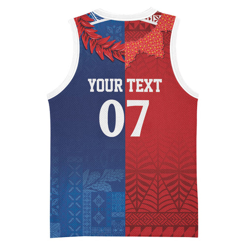 TokoUso Custom Tonga and Samoa Basketball Jersey Warriors War Clubs