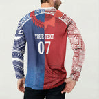 TokoUso Custom Tonga and Samoa Button Sweatshirt Warriors War Clubs