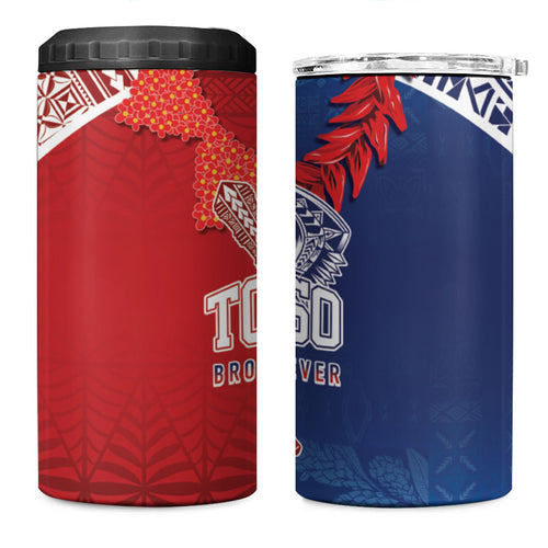 TokoUso Tonga and Samoa 4 in 1 Can Cooler Tumbler Warriors War Clubs