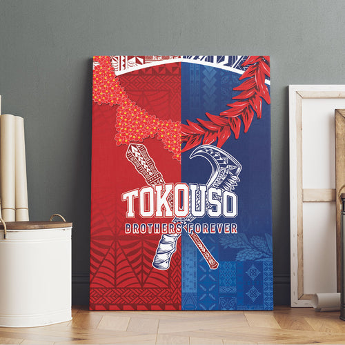 TokoUso Tonga and Samoa Canvas Wall Art Warriors War Clubs