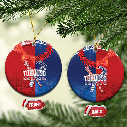 TokoUso Tonga and Samoa Ceramic Ornament Warriors War Clubs