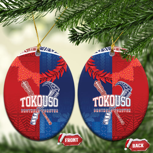 TokoUso Tonga and Samoa Ceramic Ornament Warriors War Clubs