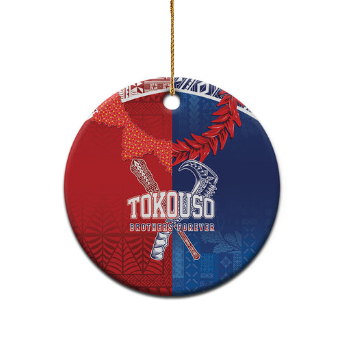 TokoUso Tonga and Samoa Ceramic Ornament Warriors War Clubs