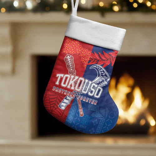 TokoUso Tonga and Samoa Christmas Stocking Warriors War Clubs