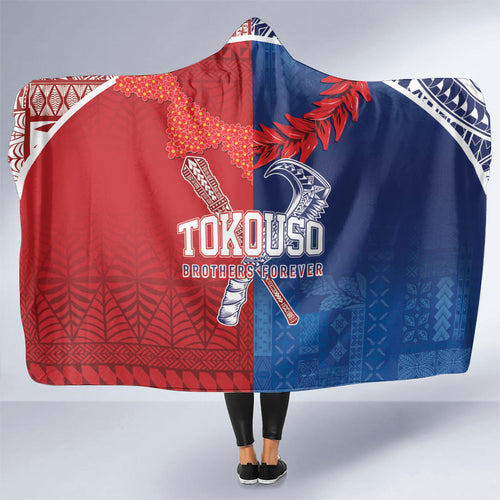 TokoUso Tonga and Samoa Hooded Blanket Warriors War Clubs