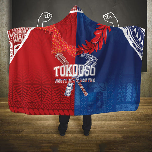 TokoUso Tonga and Samoa Hooded Blanket Warriors War Clubs