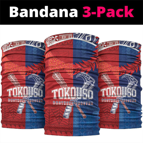 TokoUso Tonga and Samoa Neck Gaiter Warriors War Clubs