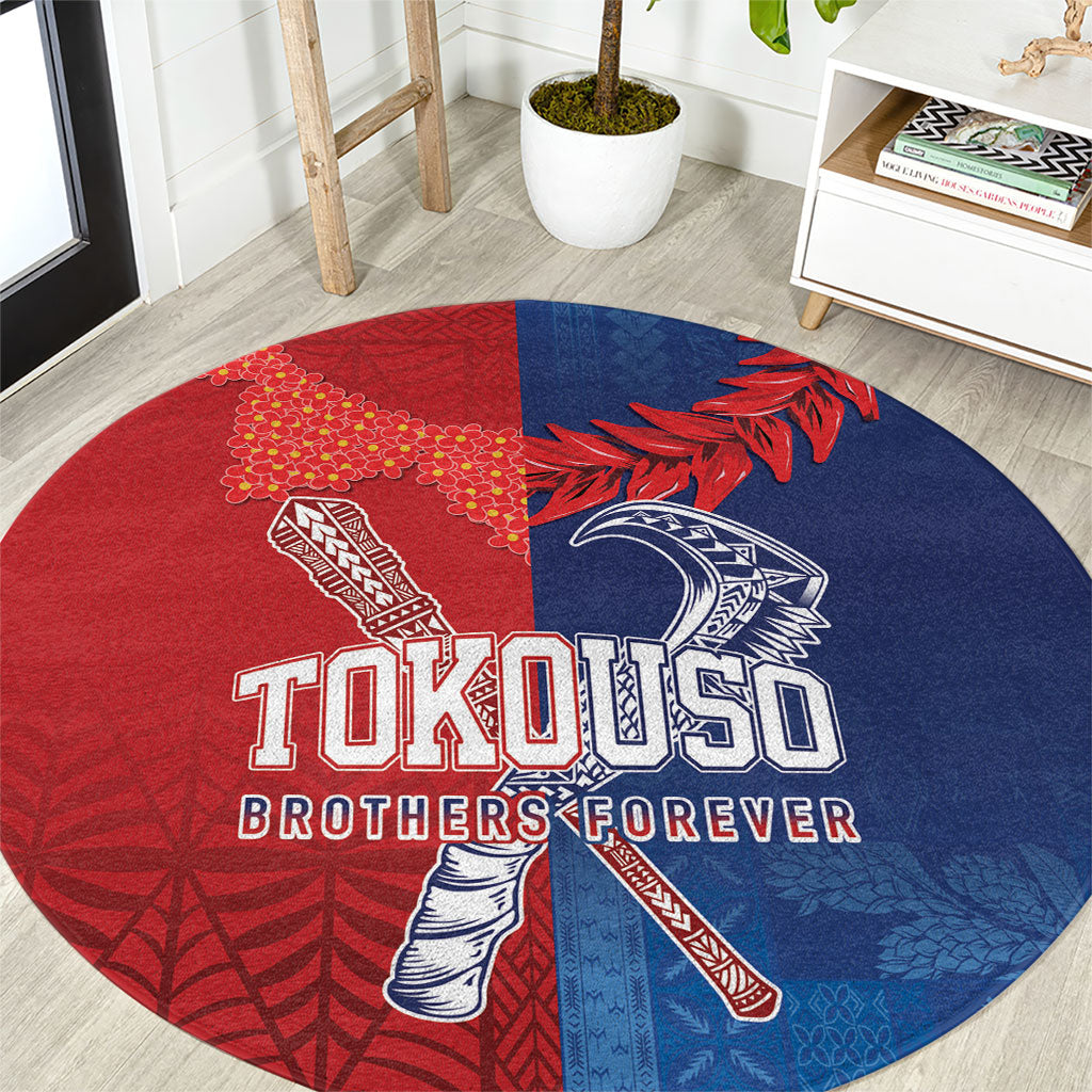 TokoUso Tonga and Samoa Round Carpet Warriors War Clubs