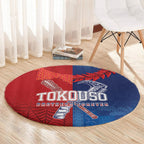 TokoUso Tonga and Samoa Round Carpet Warriors War Clubs