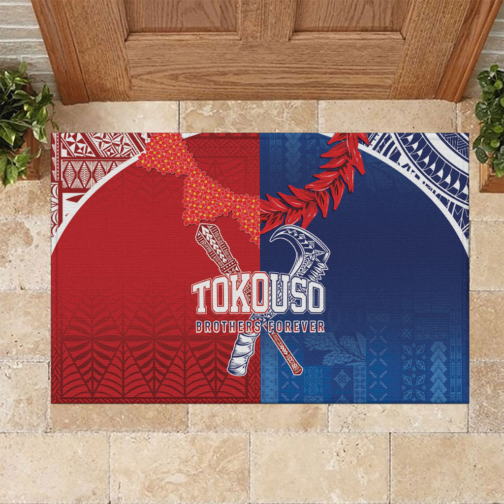 TokoUso Tonga and Samoa Rubber Doormat Warriors War Clubs