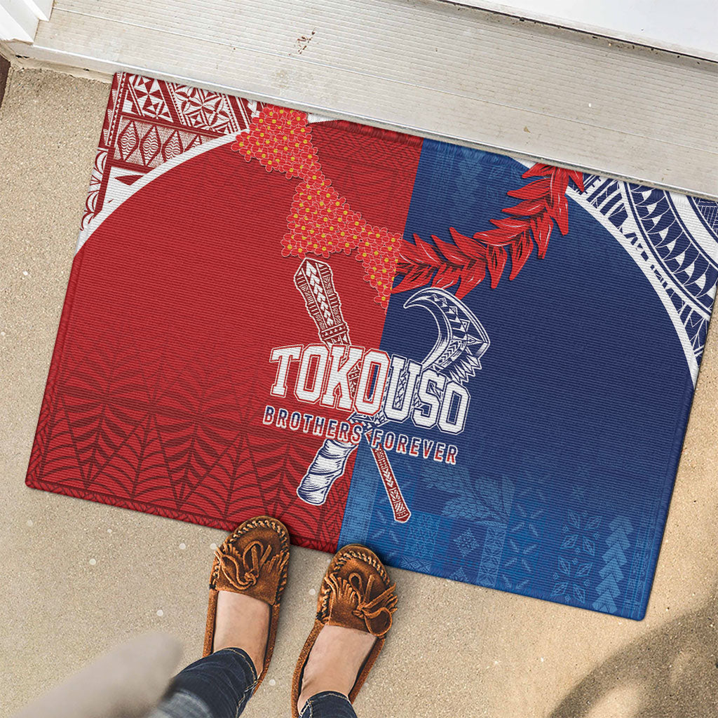 TokoUso Tonga and Samoa Rubber Doormat Warriors War Clubs