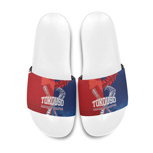 TokoUso Tonga and Samoa Slide Sandals Warriors War Clubs