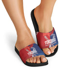TokoUso Tonga and Samoa Slide Sandals Warriors War Clubs