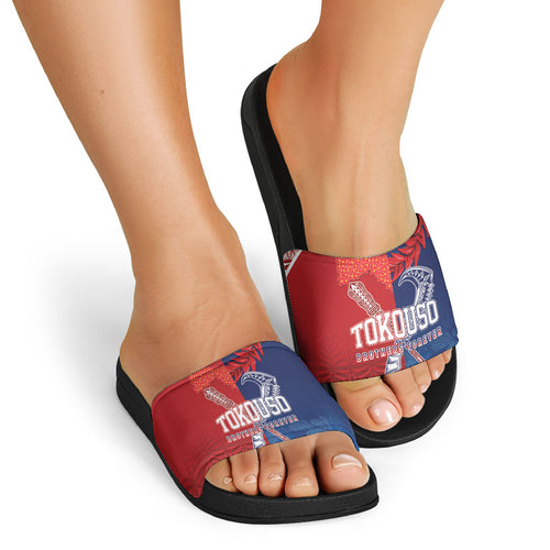 TokoUso Tonga and Samoa Slide Sandals Warriors War Clubs