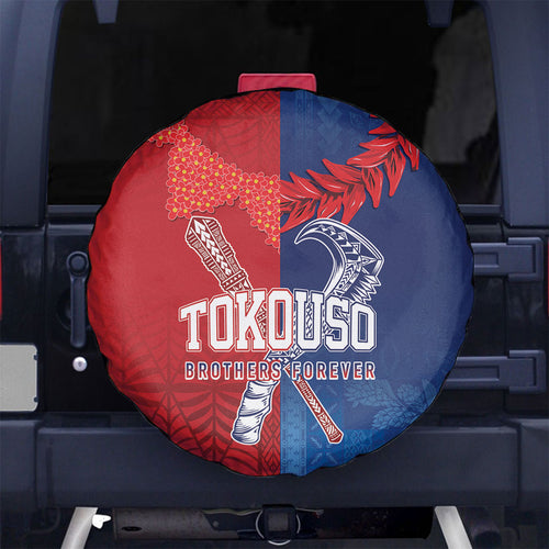 TokoUso Tonga and Samoa Spare Tire Cover Warriors War Clubs