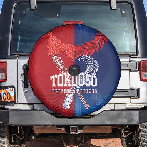 TokoUso Tonga and Samoa Spare Tire Cover Warriors War Clubs