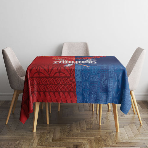TokoUso Tonga and Samoa Tablecloth Warriors War Clubs