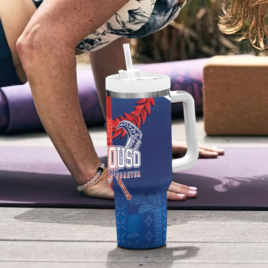 TokoUso Tonga and Samoa Tumbler With Handle Warriors War Clubs