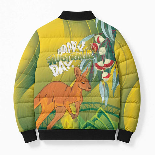 Australia Day Special Bomber Puffer Jacket - Aussie Hoodie