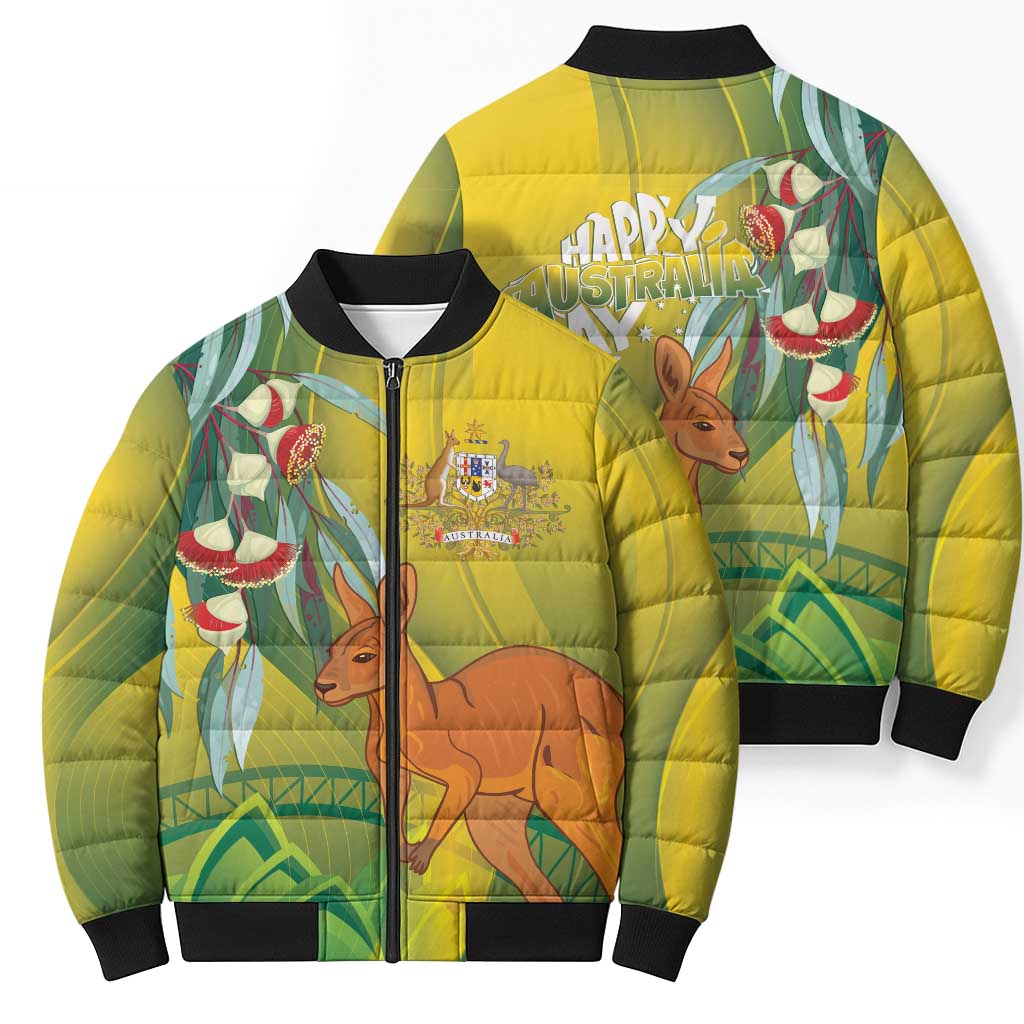 Australia Day Special Bomber Puffer Jacket - Aussie Hoodie