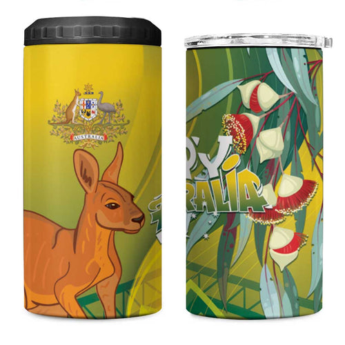 Australia Day Special 4 in 1 Can Cooler Tumbler - Aussie Hoodie