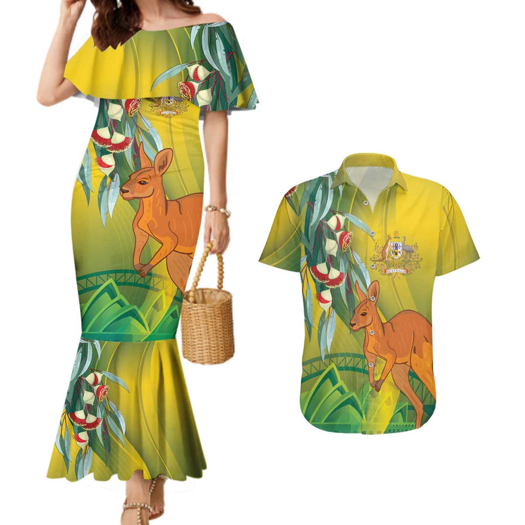 Australia Day Special Couples Matching Mermaid Dress and Hawaiian Shirt - Aussie Hoodie