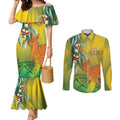 Australia Day Special Couples Matching Mermaid Dress and Long Sleeve Button Shirt - Aussie Hoodie
