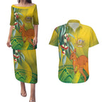 Australia Day Special Couples Matching Puletasi and Hawaiian Shirt - Aussie Hoodie