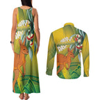Australia Day Special Couples Matching Tank Maxi Dress and Long Sleeve Button Shirt - Aussie Hoodie