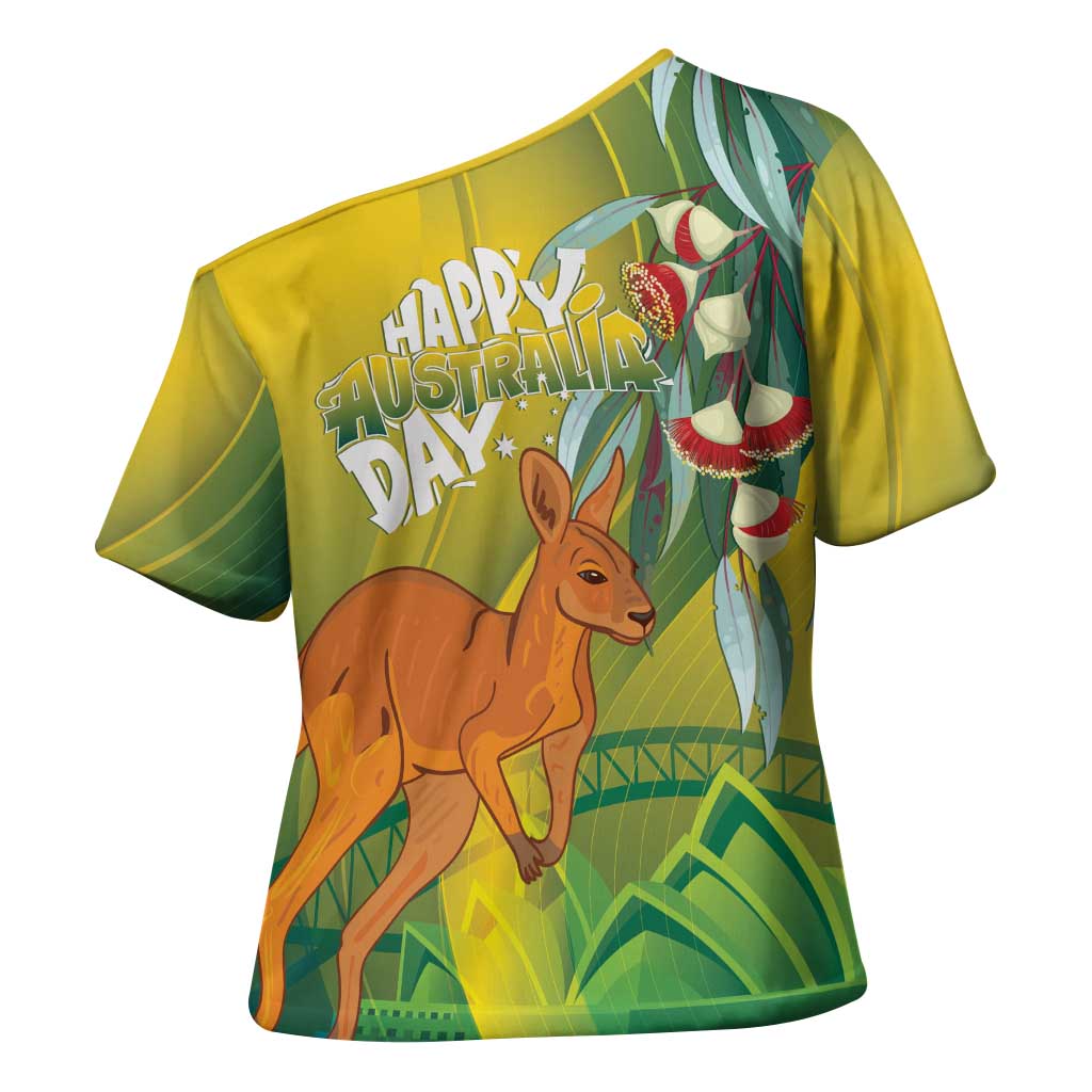 Australia Day Special Cross Shoulder Shirt - Aussie Hoodie