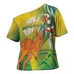 Australia Day Special Cross Shoulder Shirt - Aussie Hoodie