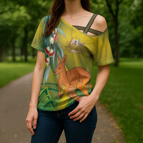 Australia Day Special Cross Shoulder Shirt - Aussie Hoodie