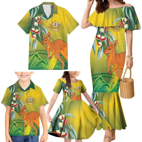 Australia Day Special Family Matching Mermaid Dress and Hawaiian Shirt - Aussie Hoodie