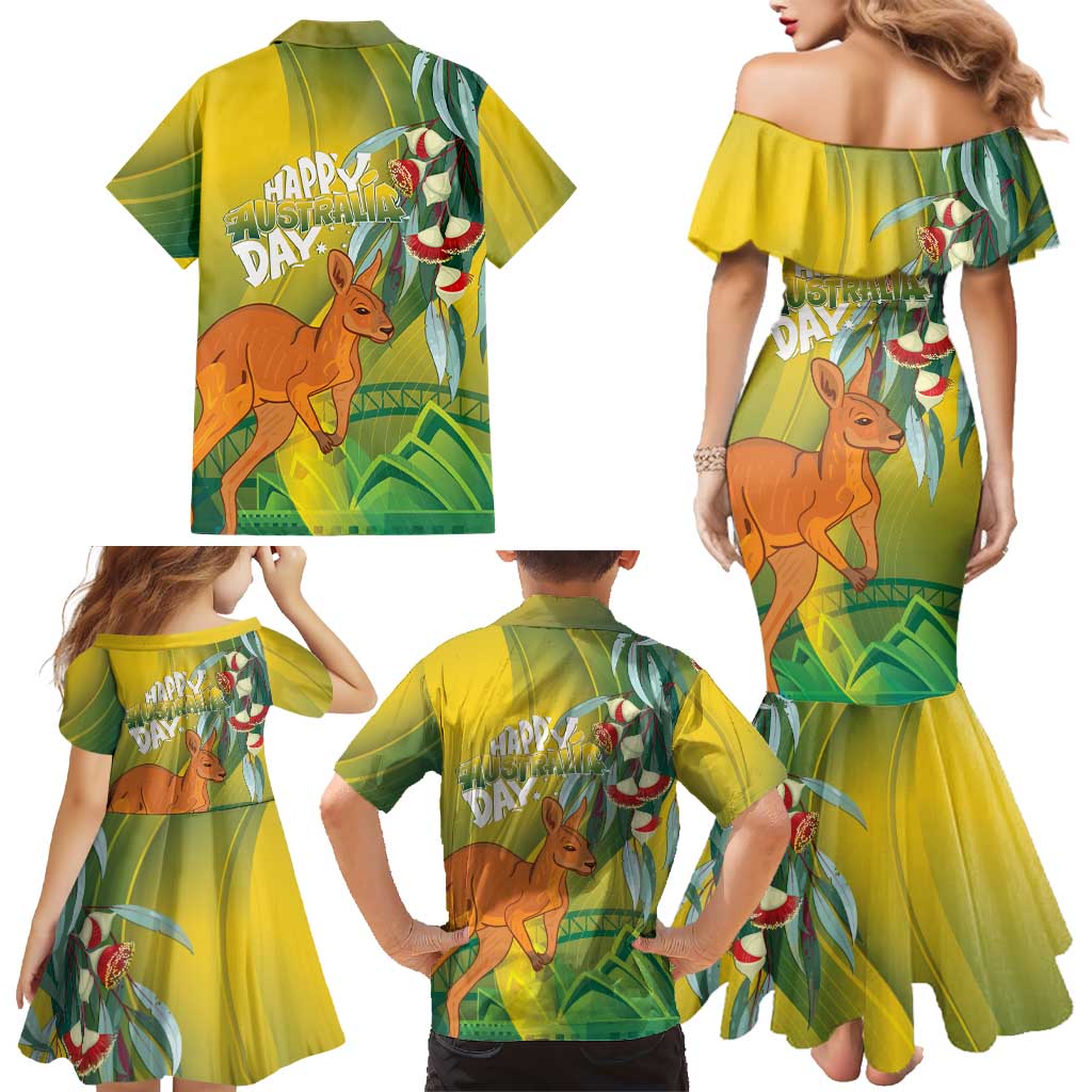 Australia Day Special Family Matching Mermaid Dress and Hawaiian Shirt - Aussie Hoodie