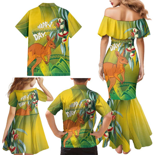 Australia Day Special Family Matching Mermaid Dress and Hawaiian Shirt - Aussie Hoodie